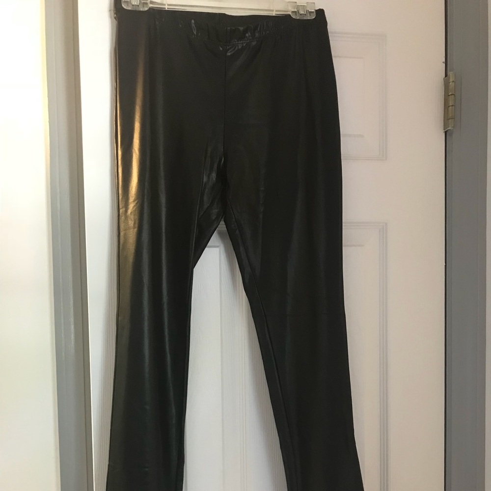 Vegan leather leggings